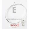 Seed Heritage Silver Initial Bangle