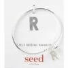 Seed Heritage Silver Initial Bangle
