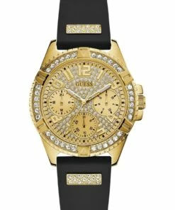 Guess Lady Frontier Black Silicone Luxury Watch W1160L1