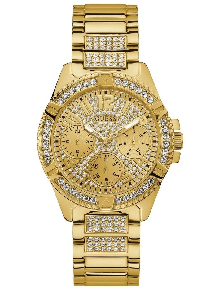 Guess Lady Frontier Gold Stainless Steel Luxury Watch W1156L2 1 Guess Lady Frontier Gold Stainless Steel Luxury Watch W1156L2