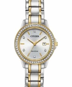 Citizen Dress Two Tone Gold/Silver Stainless Steel Luxury Watch FE1174-50A