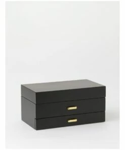 Design Studio Multi Drawer Black Jewellery Box