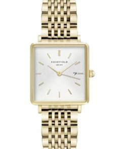 Rosefield The Boxy 26mm Gold Watch QWSG-Q09