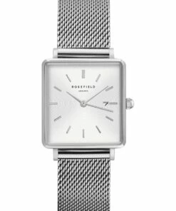 Rosefield The Boxy 26mm Silver Watch QWSS-Q02