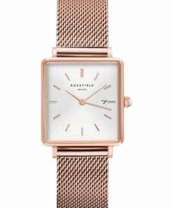 Rosefield The Boxy 26mm Rose Gold Watch QWSR-Q01