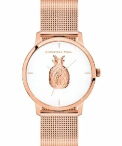 Christian Paul 181PWR4019 Ava Pineapple Rose Gold Watch