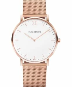 Paul Hewitt Sailor Line Rose Gold Watch PH-SA-R-St-W-4S