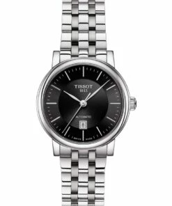 Tissot Carson Premium Lady Black Stainless Steel Automatic Watch T122.207.11.051.00