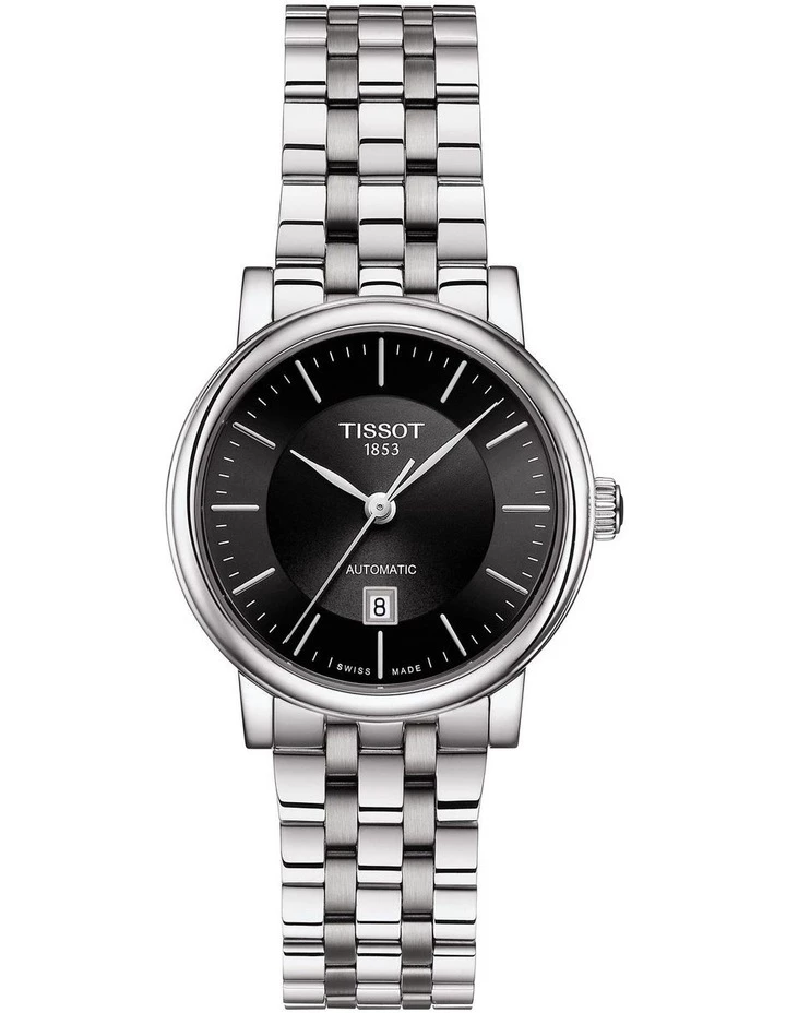 Tissot Carson Premium Lady Black Stainless Steel Automatic Watch T122.207.11.051.00 1 Tissot Carson Premium Lady Black Stainless Steel Automatic Watch T122.207.11.051.00