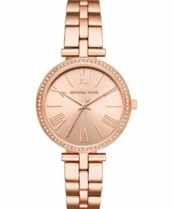 Michael Kors Maci Women Rose Gold Stainless Steel Luxury Watch MK3904