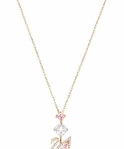 Swarovski Dazzling Swan Y Rose Gold Pendant