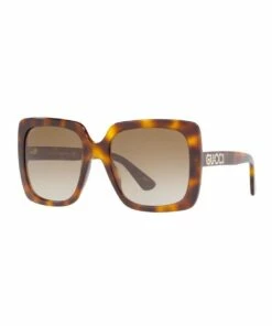GUCCI Brown Rectangle Sunglasses GC001176 440247