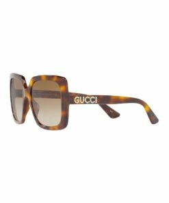 GUCCI Brown Rectangle Sunglasses GC001176 440247 -RAY-BAN Online Store 661707910 3 720x928