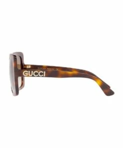 GUCCI Brown Rectangle Sunglasses GC001176 440247 -RAY-BAN Online Store 661707910 4 720x928