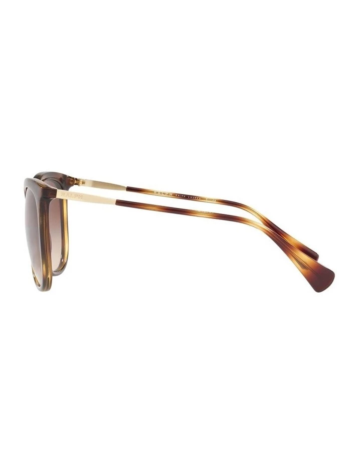 Ralph Lauren Brown Cat Eye Sunglasses RA5248 439823 4 Ralph Lauren Brown Cat Eye Sunglasses RA5248 439823 - Image 4
