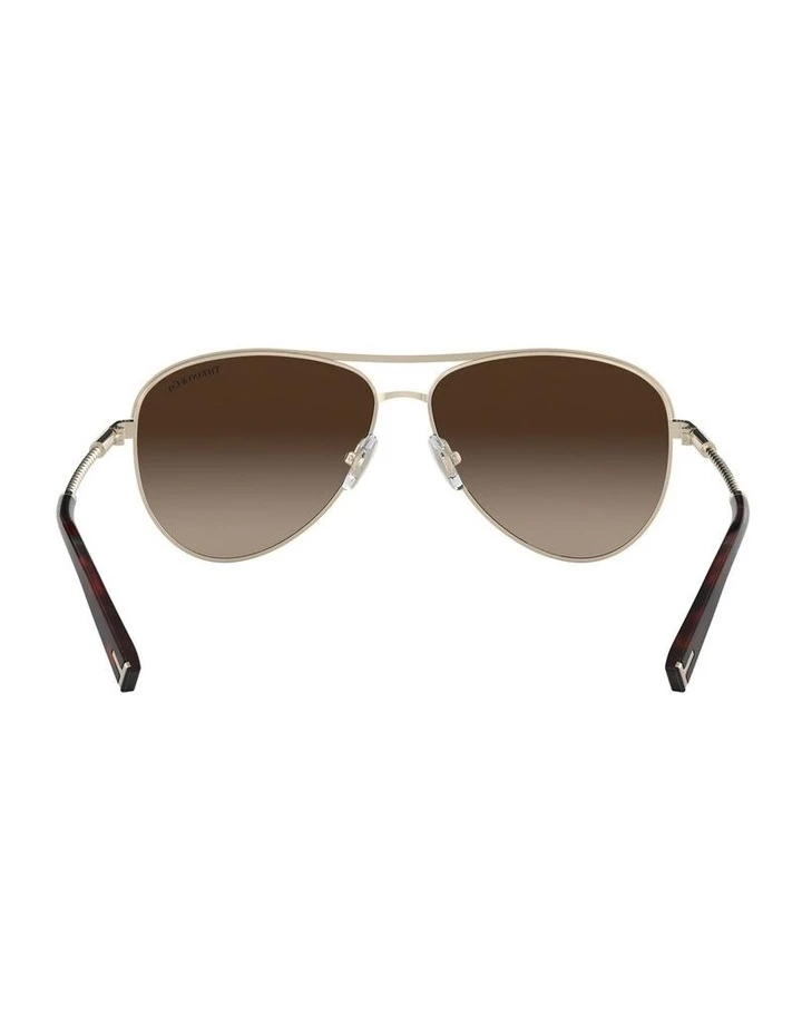 Tiffany & Co. Brown Aviator Sunglasses TF3062 439322 7 Tiffany & Co. Brown Aviator Sunglasses TF3062 439322 - Image 7