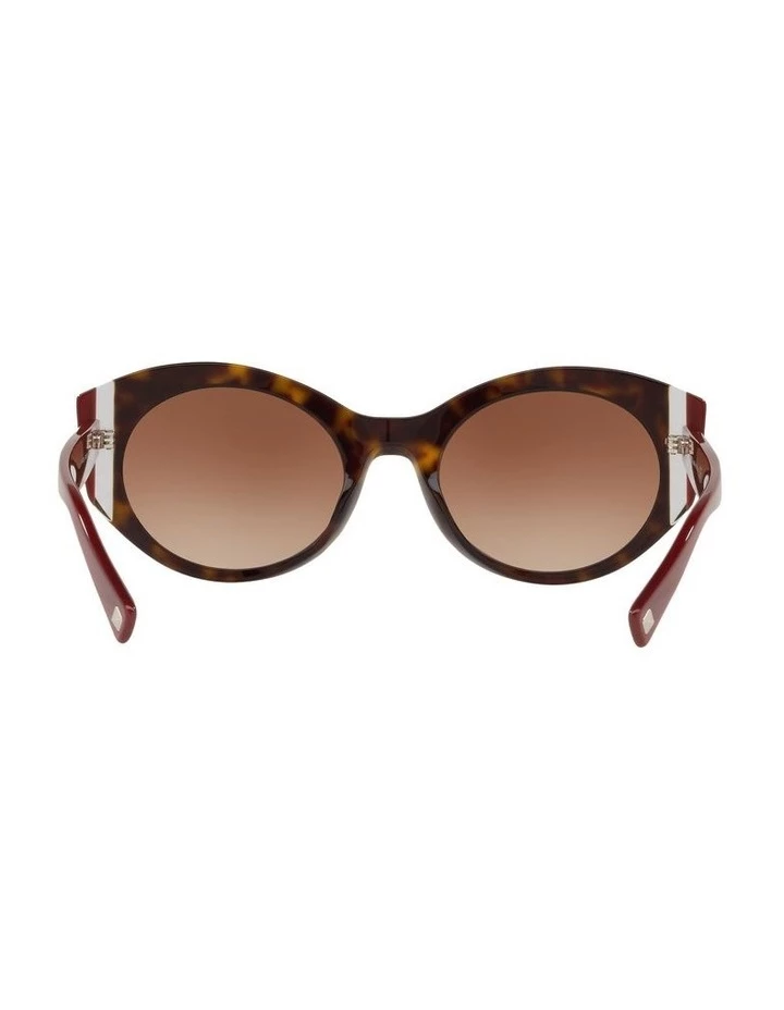 Valentino Brown Oval Sunglasses VA4039 439575 7 Valentino Brown Oval Sunglasses VA4039 439575 - Image 7