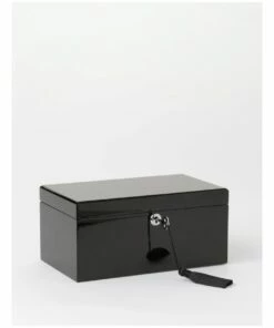 Design Studio High Gloss Tassel Key Black Jewellery Box