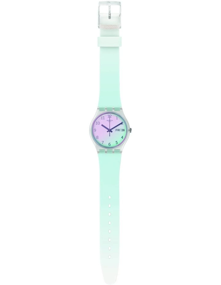 Swatch Ultraciel Light Blue Silicone Quartz Watch 2 Swatch Ultraciel Light Blue Silicone Quartz Watch - Image 2