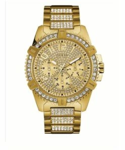 Guess Frontier Gold Stainless Steel Chronograph Watch W0799G2