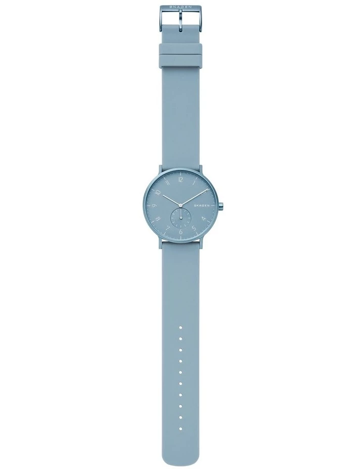 Skagen Aaren Kulor Blue Silicone Analog Watch SKW6509 3 Skagen Aaren Kulor Blue Silicone Analog Watch SKW6509 - Image 3