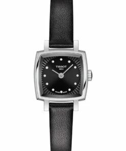 Tissot Lovely Square Black Leather Quartz Watch T058.109.16.056.00