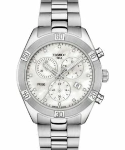 Tissot PR 100 Sport Chic Chronograph White Stainless Steel Watch T101.917.11.116.00