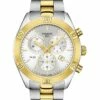 Tissot PR 100 Sport Chic Chronograph Grey/Yellow Gold Stainless Steel Watch T101.917.22.031.00
