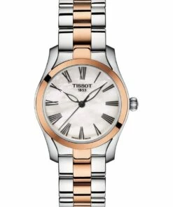 Tissot T-Wave Grey/Rose Gold Stainless Steel Quartz Watch T112.210.22.113.01