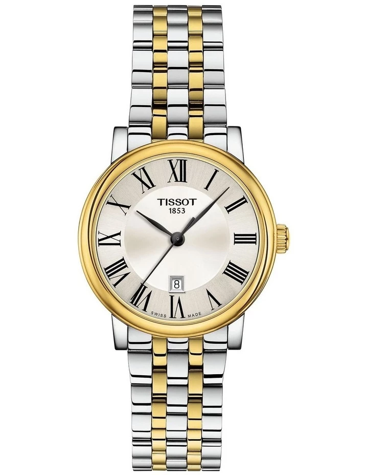Tissot Carson Premium Lady Yellow Gold Stainless Steel Quartz Watch T122.210.22.033.00 1 Tissot Carson Premium Lady Yellow Gold Stainless Steel Quartz Watch T122.210.22.033.00
