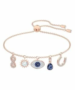 Swarovski Symbolic Rose Gold Plated Charm Bracelet