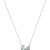 Swarovski Iconic Swan Pendant - Multi-Colored - Rhodium Plated