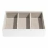 Stackers Classic Deep Watch Accessories Layer White Jewellery Box