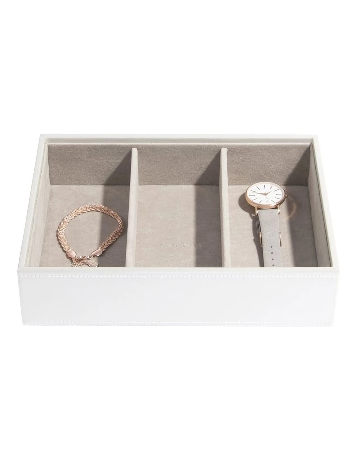 Stackers Classic Deep Watch Accessories Layer White Jewellery Box 2 Stackers Classic Deep Watch Accessories Layer White Jewellery Box - Image 2