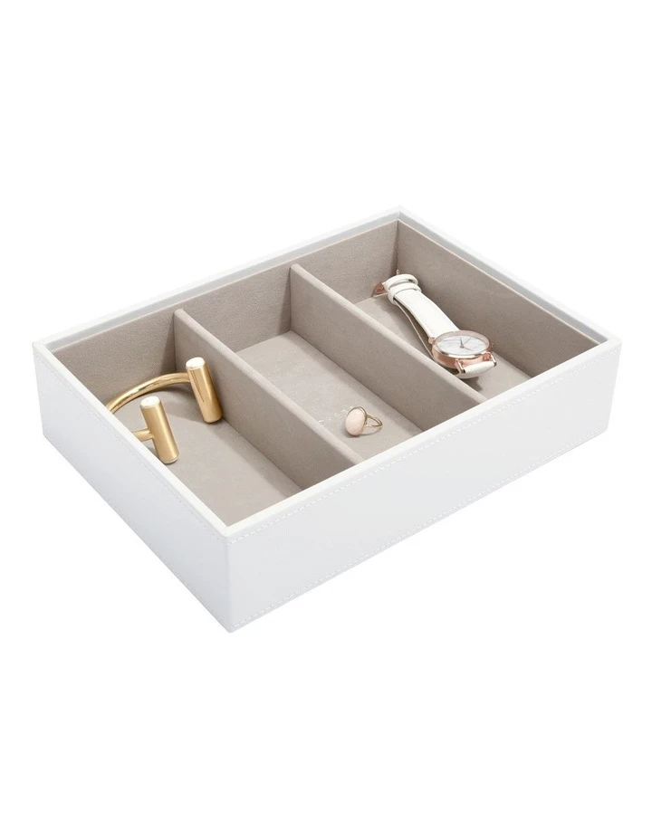 Stackers Classic Deep Watch Accessories Layer White Jewellery Box 3 Stackers Classic Deep Watch Accessories Layer White Jewellery Box - Image 3