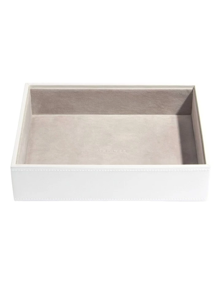 Stackers Classic Deep Chunky Layer White Jewellery Box 1 Stackers Classic Deep Chunky Layer White Jewellery Box
