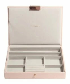 Stackers Classic Lid Blush Jewellery Box
