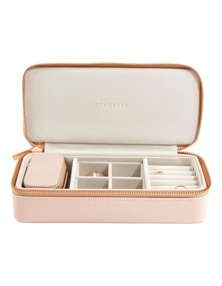Stackers Large Travel Case Blush Jewellery Box 1 Stackers Large Travel Case Blush Jewellery Box