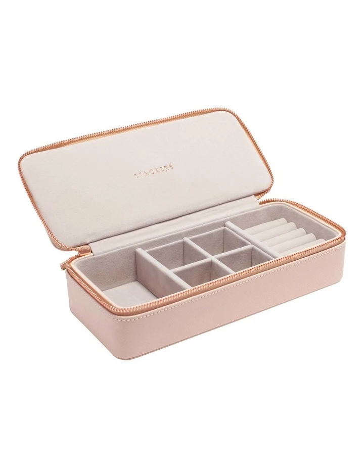 Stackers Large Travel Case Blush Jewellery Box 2 Stackers Large Travel Case Blush Jewellery Box - Image 2