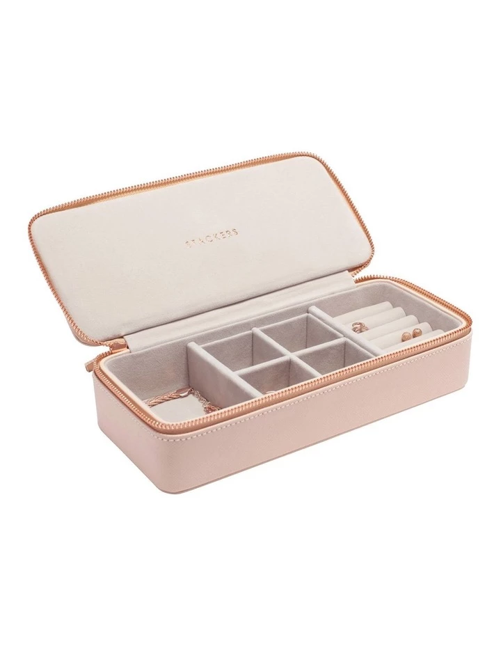 Stackers Large Travel Case Blush Jewellery Box 3 Stackers Large Travel Case Blush Jewellery Box - Image 3