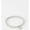 Piper Charm Stretch Silver Bracelet
