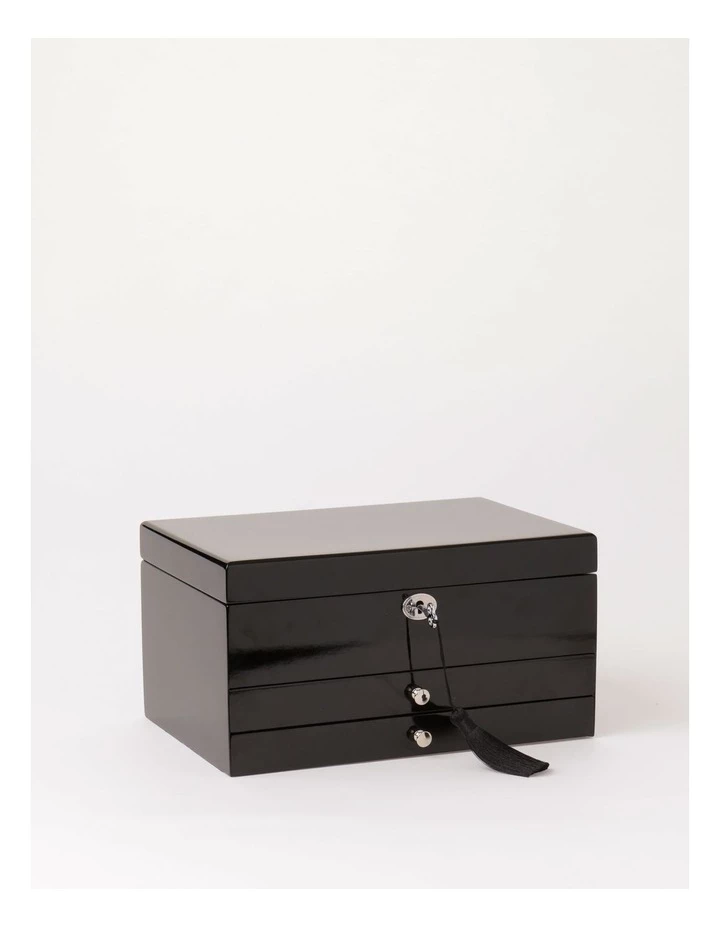 Design Studio Multi Drawer High Gloss Black Jewellery Box 1 Design Studio Multi Drawer High Gloss Black Jewellery Box
