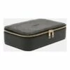 Design Studio Large Zip Around Travel Black Jewellery Box