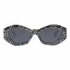 Le Specs The Ginchiest Snakeskin Cat Eye Sunglasses