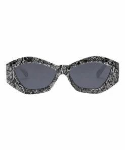 Le Specs The Ginchiest Snakeskin Cat Eye Sunglasses