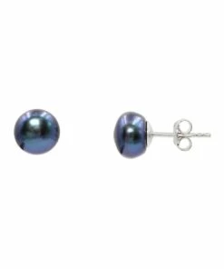 Pure Elements Pearl Essential Black Stud Earrings