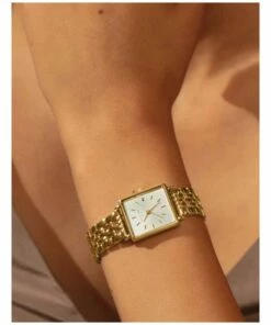 Rosefield The Mini Boxy 22mm Gold Steel White Sunray Dial Watch QMWSG Q021 -RAY-BAN Online Store 715326940 4 720x928