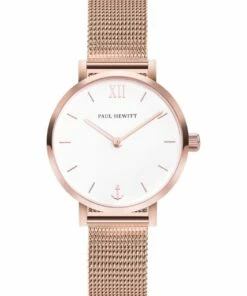 Paul Hewitt Sailor Line White/Rose Gold Stainless Steel Quartz Watch PH SA R XS W 45S
