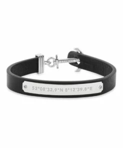 Paul Hewitt PH-FSC-S-B-XS Signum Leather Bracelet SS / Black