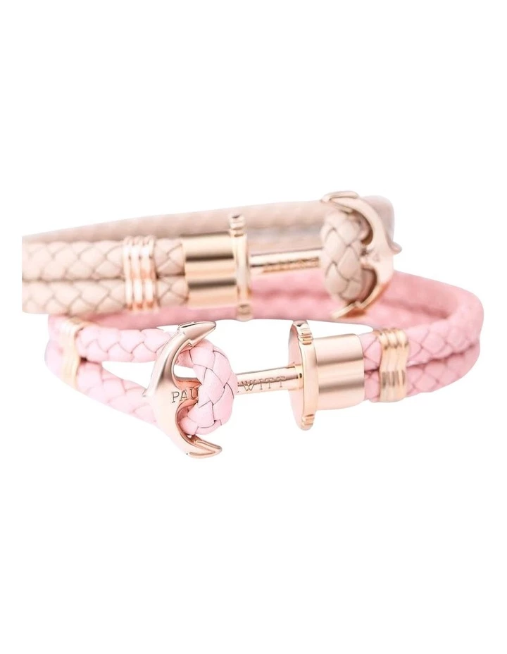 Paul Hewitt Phrep Pink Leather Bracelet PH PH L R Pr XL 2 Paul Hewitt Phrep Pink Leather Bracelet PH PH L R Pr XL - Image 2